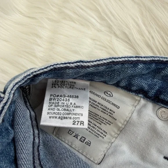 AG Etta High Waisted Wide Leg Crop Jeans - Picture 7 of 7